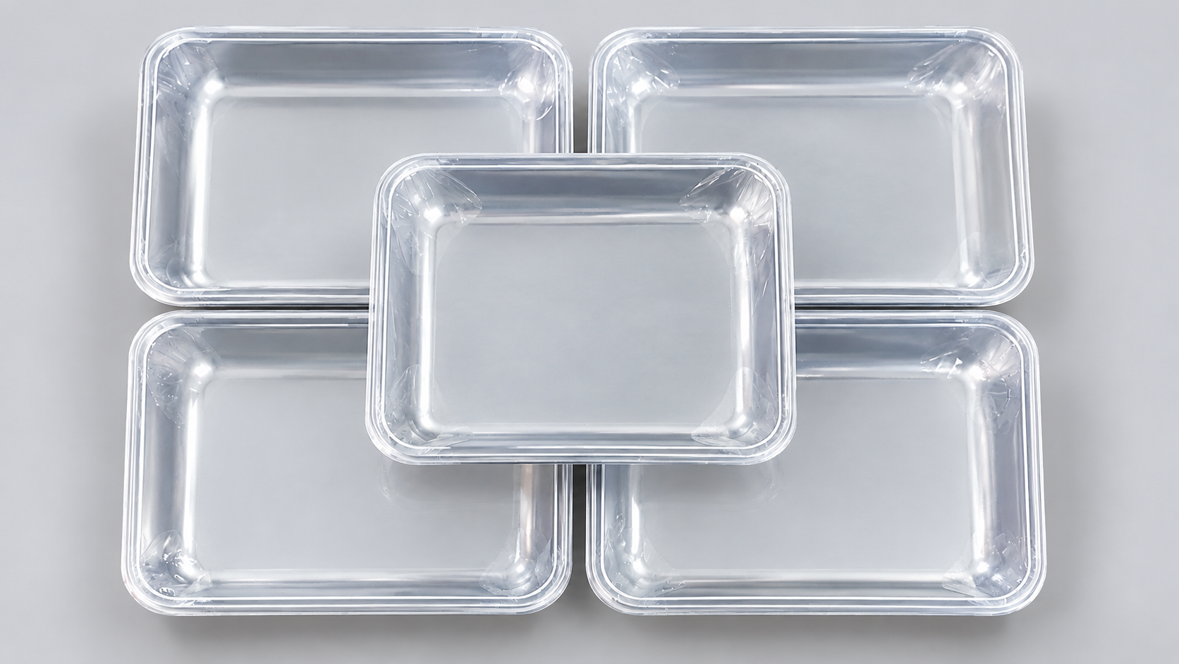 CLEAR FOOD STORAGE CONTAINER (5 pieces)
