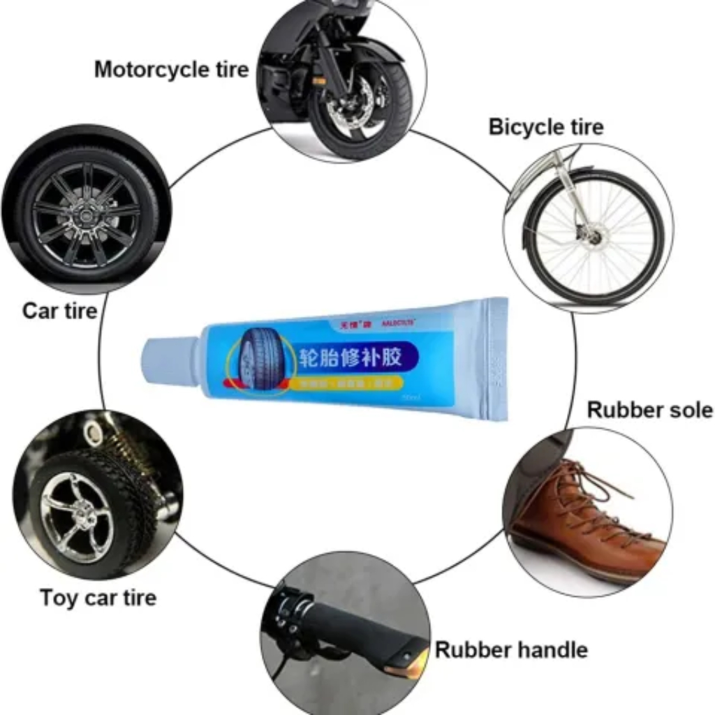 Tire Repair Glue & Patch Kit